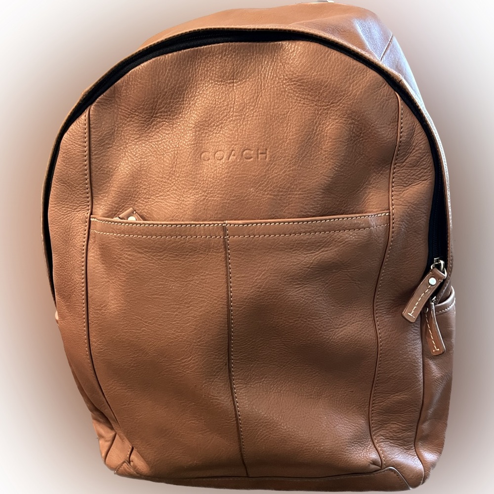 Coach leather backpack